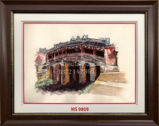 Tranh Thêu Chùa Cầu MS 9809