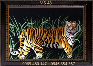 Tranh thêu con hổ MS 48