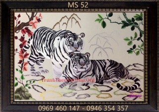 Tranh thêu con hổ MS 52