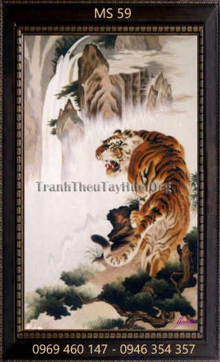 Tranh thêu con hổ MS 59