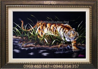 Tranh thêu con hổ MS 60