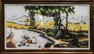 Tranh thêu đồng quê ms 8544
