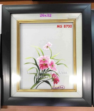 Tranh thêu hoa cúc MS 8700