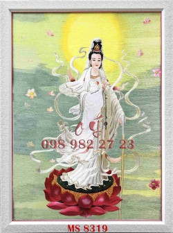 Tranh Thêu Phật Bà Quan Âm MS 8319